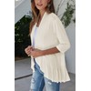 Bluetime Women Casual Lightweight Open Front Cardigans Soft Draped Ruffles