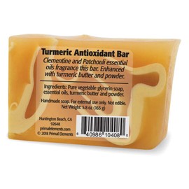 Primal Elements Wrapped Bar Soap, Turmeric Antioxidant, 5.8 Ounce