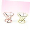 Healeved 3pcs Stainless Steel Powder Puff Holders Elegant Storage Racks