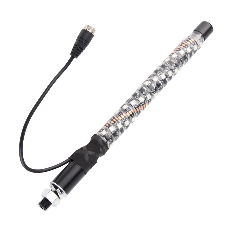 1ft LED Whip Lights 12‑24V 20 Colors IP67 Waterproof Overload