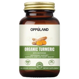 oppuland Organic Turmeric Capsules - 120 ct
