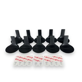 Superhero DIY Floating Figure Shelves | Out of Box Display for 4" Funko Pops | Comes with Command Strips! Black / 10-Pack