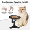 Cozioz Elevated Cat Bowls, Adjustable Height Stand for Indoor Cats,