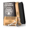 Viking Revolution Beard Comb & Beard Brush Set for Men