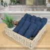 CASABELLA Premium Quality 12 R-Blue Face Towels (30x30CM) Highly Absorbent