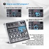 Professional Audio Mixer with DSP Effects, 48V Phantom Power, 99