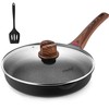 Vinchef Non Stick Frying Pan with Lid,9.5 Inch Anti Scratch