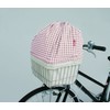 MARUTO (マルト) Inner Type Front Basket Cover Check Pink D-7F