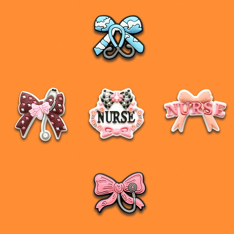 20Pcs Medical Shoe Decoration Charms for Croc Clog, Nurse Charms