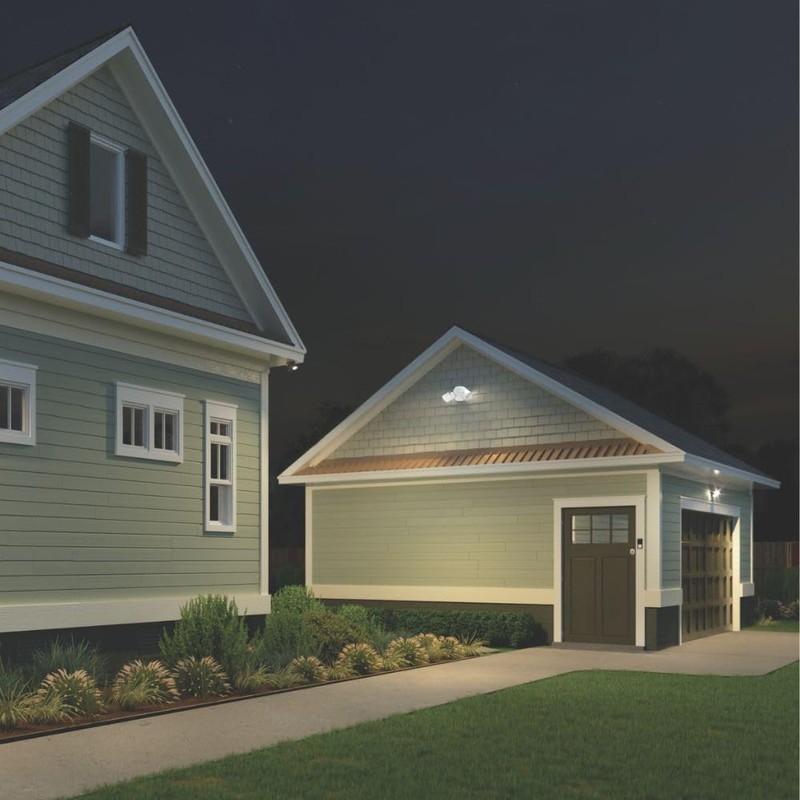 Lithonia Lighting HomeGuard 2-Light LED Outdoor Flood Lights, Wall or
