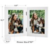 Frametory, 5x7 Double Picture Frame Hinged 2 Photos Frame Collage,