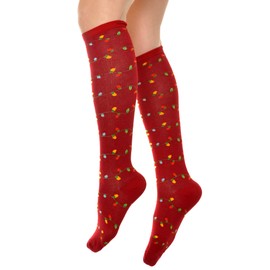 Angelina Novelty Holiday Lights Knee-High Socks (3-Pairs), 2555_9-11