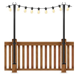 5Ft String Light Poles (2 Pack)