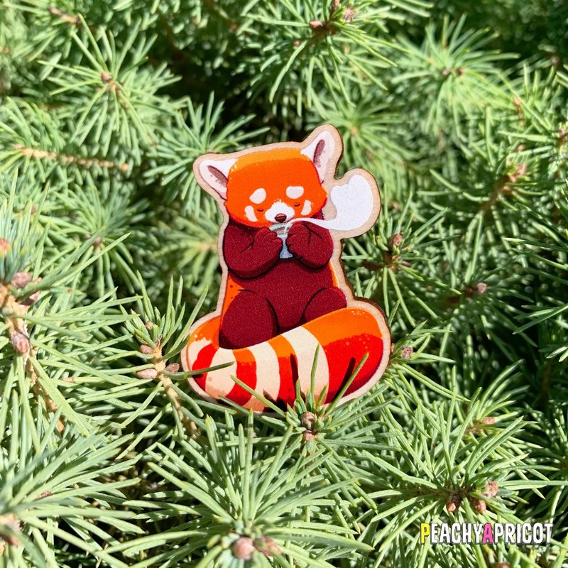 Cute Red Panda Pin Gift