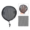 YTBYT 3 Pcs Black Round Ponytail Net Elastic Drawstring Hair