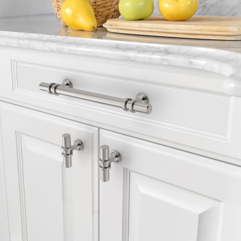 Asidrama 10 Pack 5 Inch(128mm) Brushed Satin Nickel Kitchen Cabinet