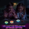 12-Pack LED Light Up Flashing UFO Spinning Tops with Gyroscope