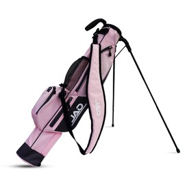 Sunday Golf Bag - Premium Everyday Sunday Golf Bag with Stand for Men, Women and Ladies, Ultra Lightweight, Easy to Carry Pitch n Putt Carry Bag (Pink)