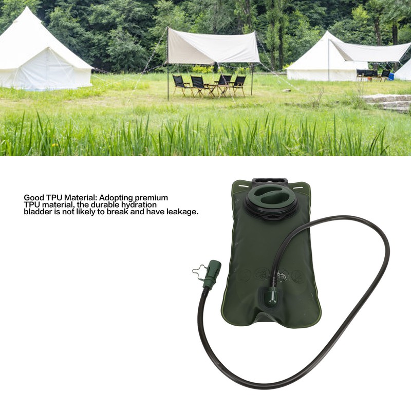 Hydration Bladder 2L Capacity TPU Foldable Portable Water Bladder for
