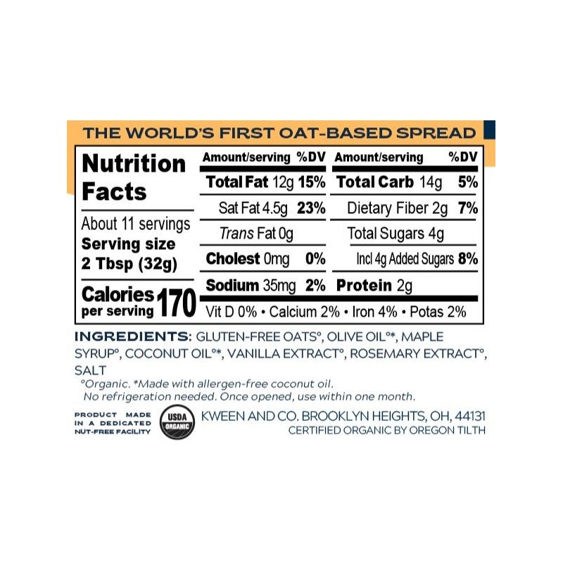 Oat Haus Vanilla Granola Butter Flavor - Spreadable Granola Made