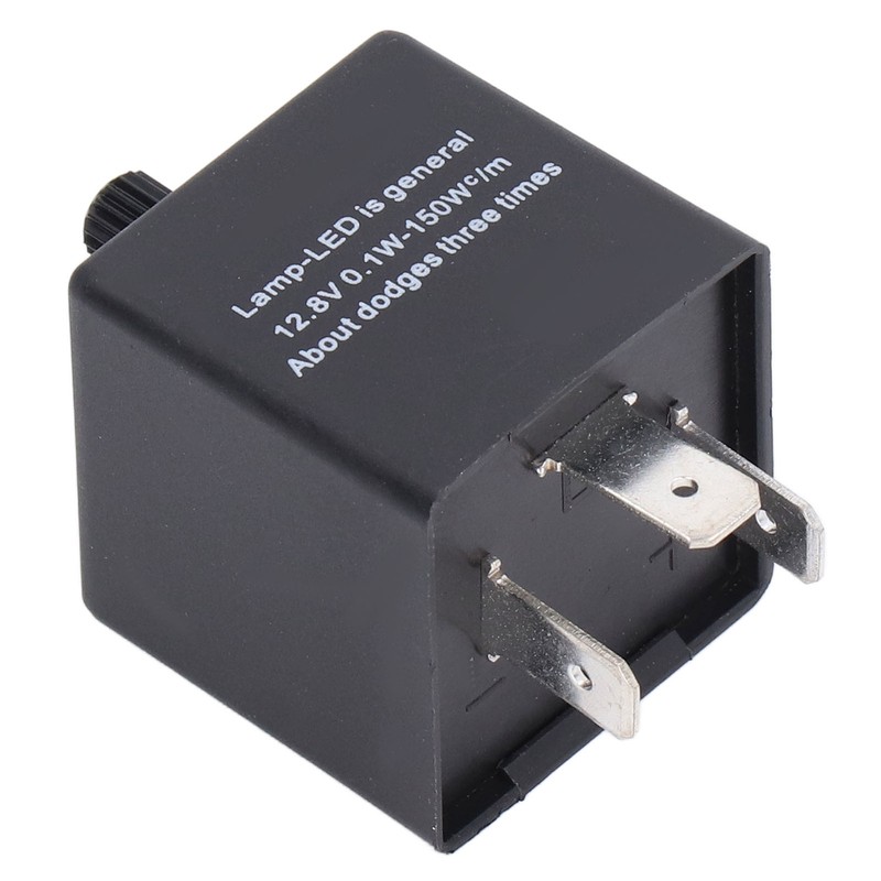 LED Flasher Relay Adjustable Frequency 3 Pin ABS Waterproof Module