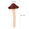 Kisangel Elegant Mini Mushroom Statues 4pc Set Ceramic Mushroom Decor