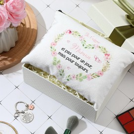 Weewooday Mama-Geschenk, Mama-Make-Up-Tasche, Schlüsselanhänger, Mama-Schlüsselanhänger mit Text, Kleine Tragbare Kulturtasche mit Reißverschluss, Weihnachten, Muttertagsgeschenk, Geburtstag