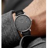 BUREI Stylish Men's Watches Minimalist Ultra Slim Date Large Face