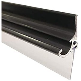Gordon Glass® Oil Rubbed Bronze Framed Shower Door Replacement Drip Rail with Vinyl Sweep and Pre-Applied Mounting Tape - 35" Long