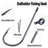 Dr.Fish 100 Pack Baitholder Fishing Hooks Octopus Circle Hooks Live
