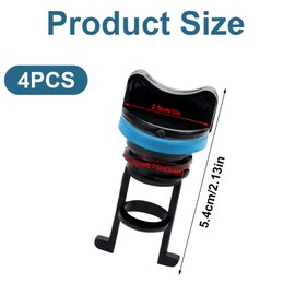 BOXOB 4pcs Kayak Plugs, 2.13x1in Nylon Lifetime Kayak Drain Scupper Plugs with 3/4in Thread Boat Drain Stoppers for Canoe Dinghy Boat (Blue)