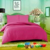 Comfort Collections Duvet Quilt Cover With Matching Pillow Case Plain