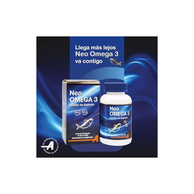ANAHUAC Neo Omega 3 Aceite de Salmn, 100 Cpsulas Blandas,