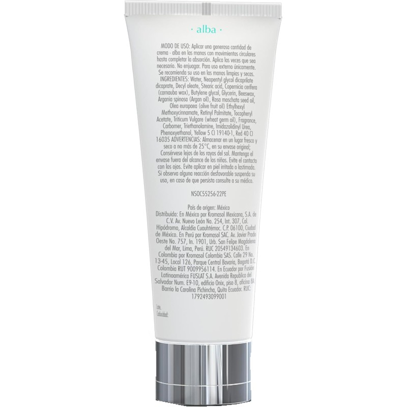Crema para manos Alba byKromasol
