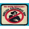 Embroidered Patch -AIM American Indian Movement Abolish Columbus Day Tribal