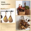 2 Pcs Hanging Vegetable Baskets for Kitchen, Cotton Rope Potato