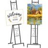2 Pack Easel Stand for Sign, Metal Easels with Chain
