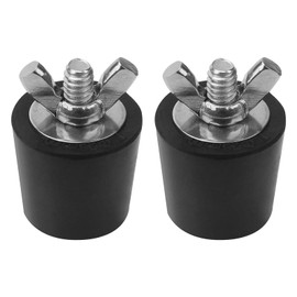 Pool Return Plugs Pool Skimmer Plug Pool Freeze Plugs 1" Rubber Pool Winterizing Plugs with Stainless Steel Screw Bolts-2 PCS