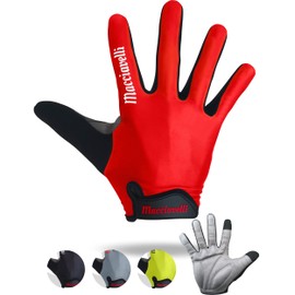 MACCIAVELLI Cycling Gloves Men Women Long MTB Gloves Full Finger Touchscreen Cycling Gloves Summer for Road Bike and Mountain Bike