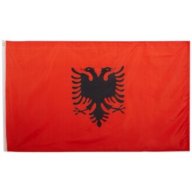 US Flag Store Albania 3ft x 5ft Printed Polyester Flag