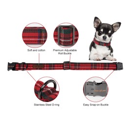 Unique style paws Dog Collar Metal Buckle Collar for Autumn Winter Christmas for Small Medium Large Boys Girls Dogs