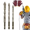 New Four-Flute Sawtooth Eccentric Drill Bit, 2025 Upgraded Four Blade