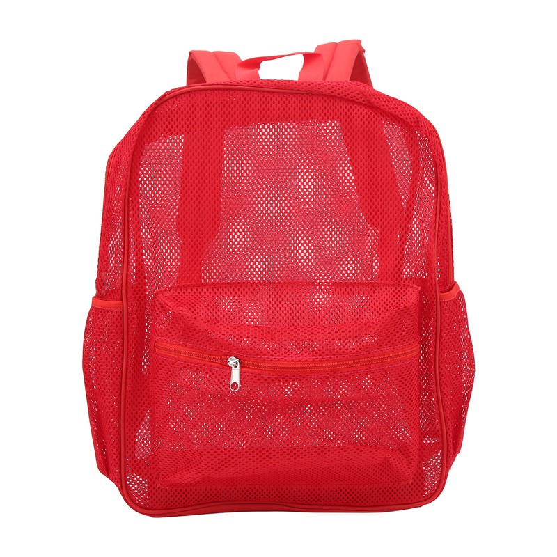 Mesh Backpack Heavy Duty Lightweight Large Capacity Washable See Through