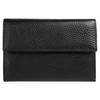 Samantha Look Genuine Leather Women's Casual Purse with Clip Closure