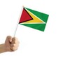 10 PCS Guyana Handheld Small Flag, Guyanese Hand held Mini