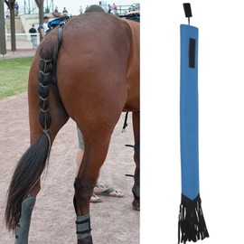 Atyhao Horse Tail Bag, Hook and Loop Horse Tail Guard Repel Fly Nonwoven Waterproof Lightweight for Protection and Cleaning (Red)