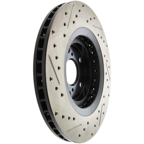 StopTech 127.44158L Sport Drilled/Slotted Brake Rotor (Front Left), 1 Pack