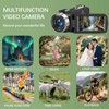 Video Camera 4K Camcorder 75MP YouTube Vlogging Camera 64G SD