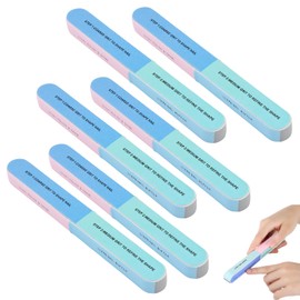 Professionelles Set mit 6 Nagelfeilen und Nagelpuffern für Maniküre, Nagel Buffer für Naturnägel, Polierfeile Fingernägel, 7 Farbige Oberflächen für Vielseitige Anwendung und Nägel