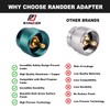 RANDDER Propane to Butane Adapter Camping Stove Adapter Gas Converter